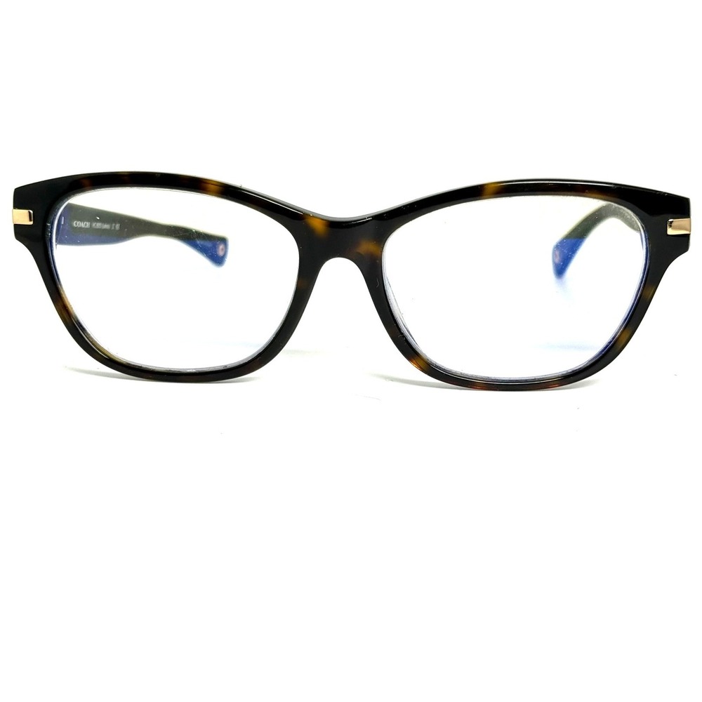Coach HC 6050 Lakota Eyeglasses Dark Tortoise Beige Ocelot Sig C 5227 53-16-135
